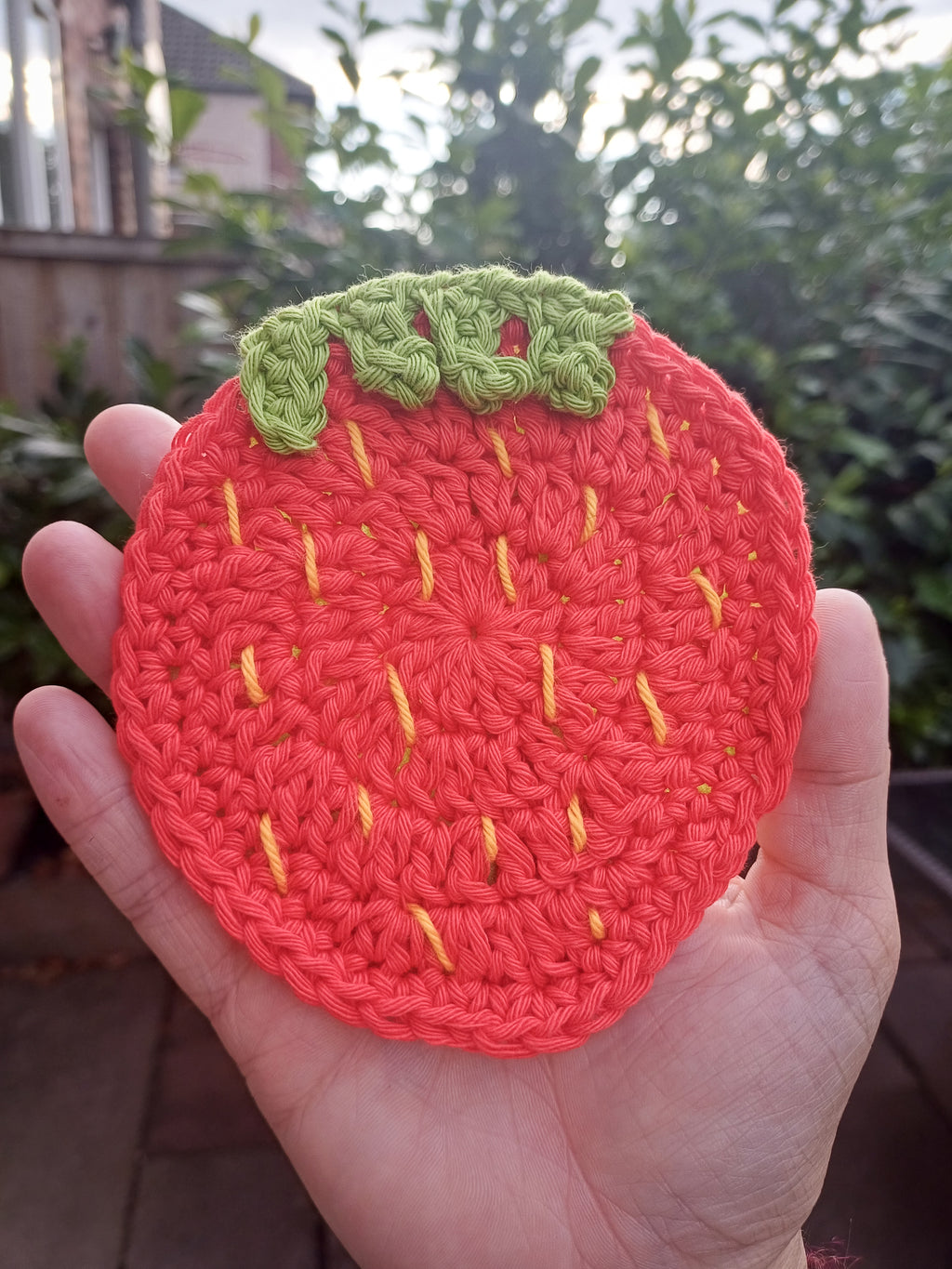 Strawberry coaster