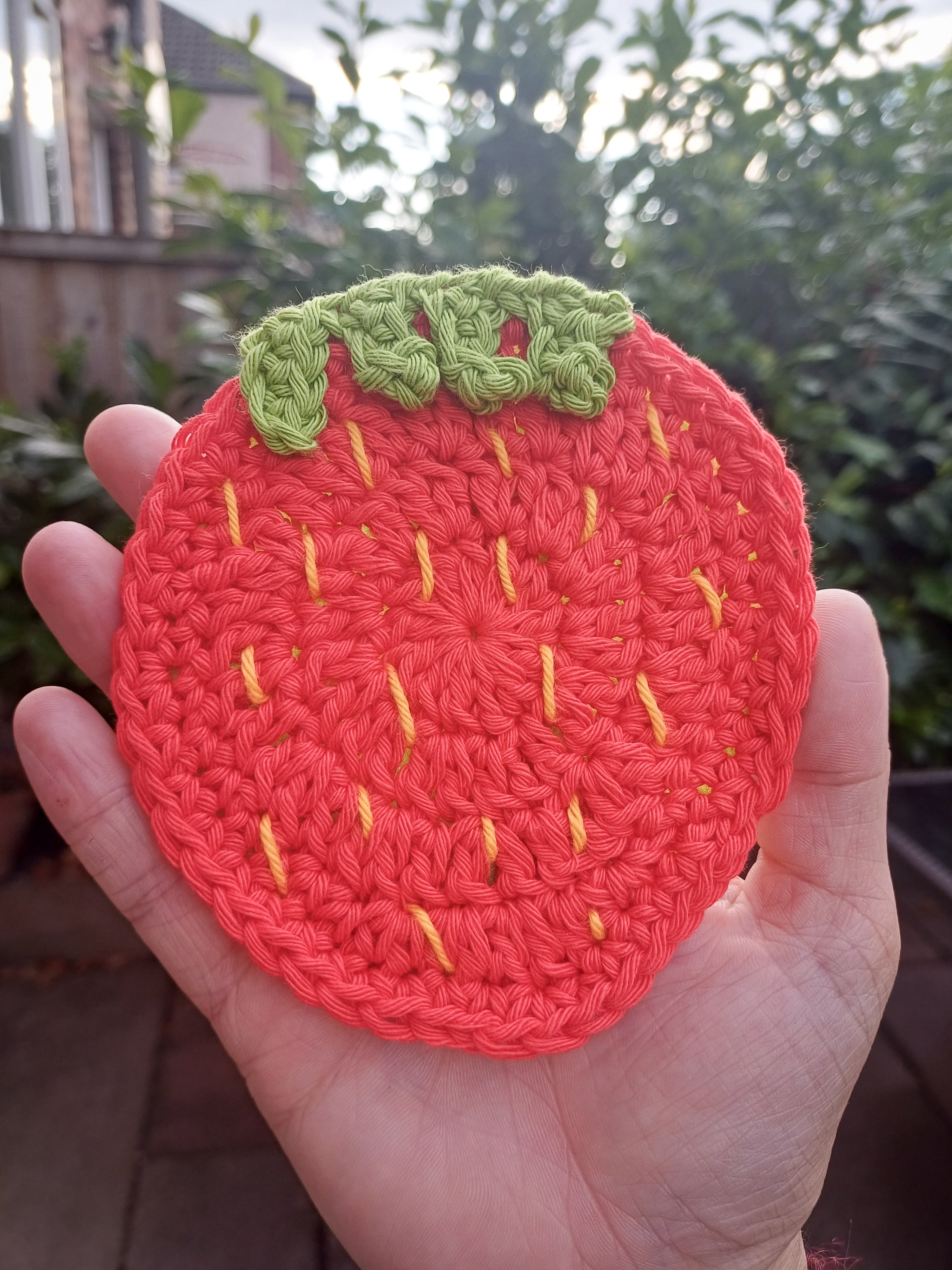 Strawberry coaster