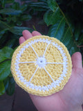 Lemon slice coaster