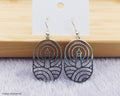 Silver lighthouse earrings