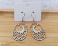 Moon and wave earrings