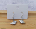 Silver bird earrings