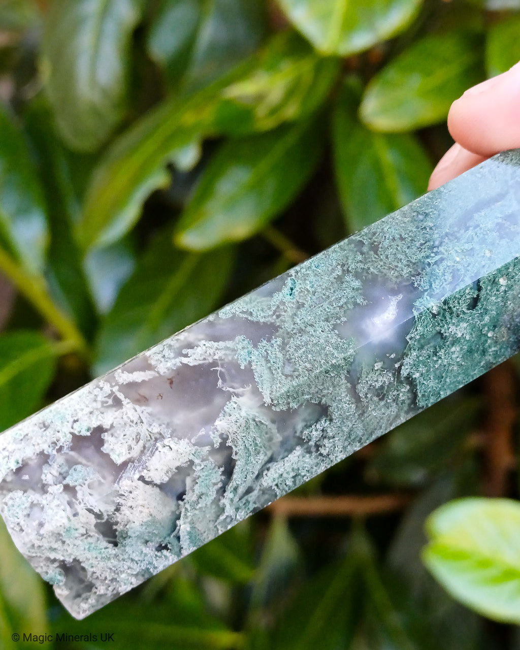 Moss agate tower