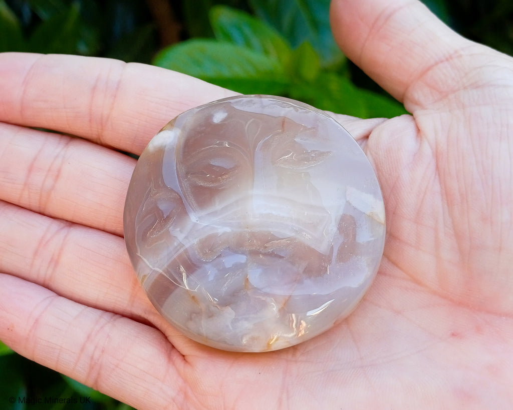 Agate moon &sun face