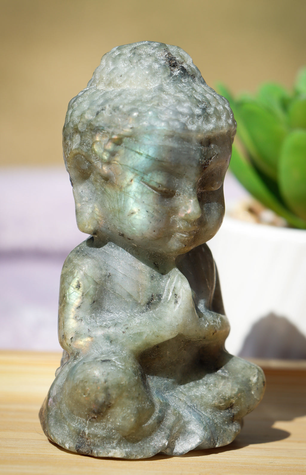 Labradorite buddha