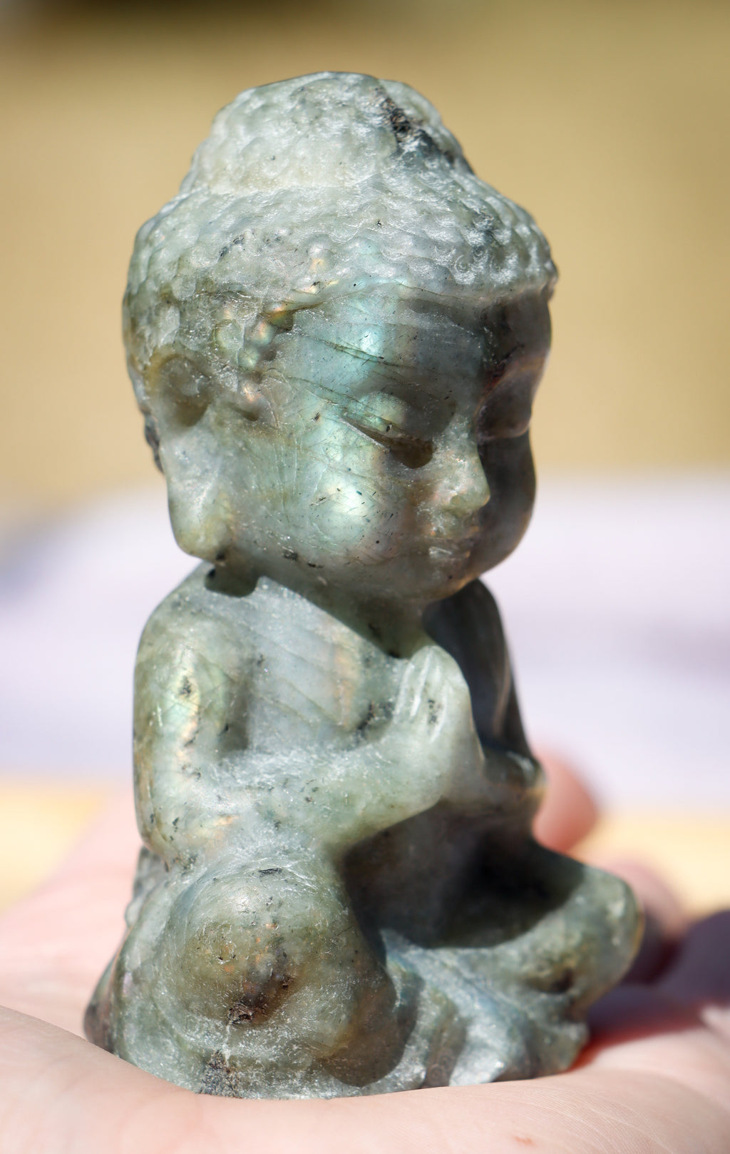 Labradorite buddha