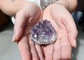 Aura coated Amethyst cluster